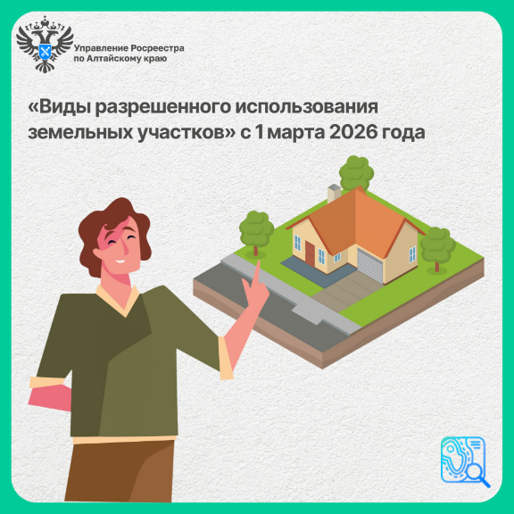 «Виды разрешенного использования земельных участков» с 1 марта 2026 года.